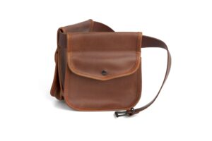 PAREJA DE BOLSAS PARA OJEO EN PIEL TERNERA NATURAL
