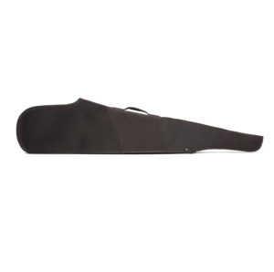 FUNDA PARA RIFLE CON VISOR EN CUERO ENGRASADO OSCURO