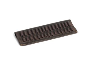 CANANA DE CINTURON PARA BALAS DE RIFLE EN CUERO ENGRASADO
