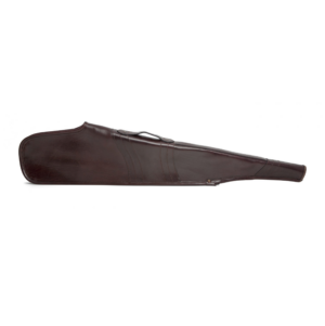 FUNDA PARA RIFLE CON VISOR EN PIEL VAQUETILLA BURDEOS