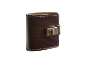 CARTERA PORTABALAS EN PIEL VAQUETILLA BURDEOS