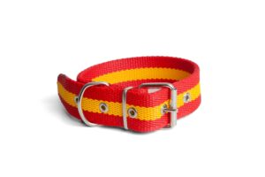 COLLAR EN CINTA NYLON REFORZADA BANDERA DE ESPAÑA